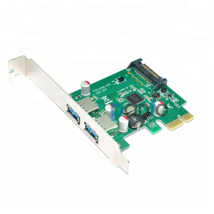 2 Port USB 3.0 Super Speed PCI-E x1 Expansion Controller Card