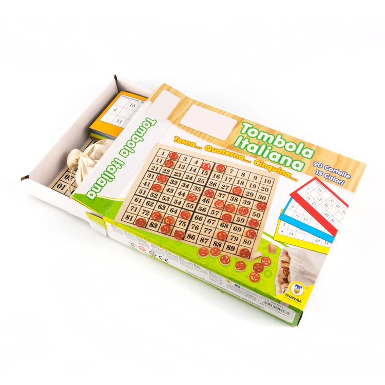 
China Wholesale Bingo Chips Bingo Lotto Game Set For Kid 