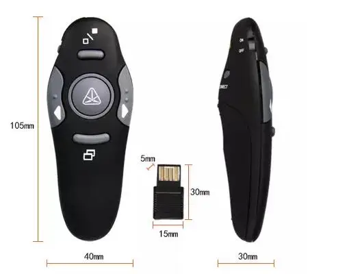  Презентация 2 4G PPT лазерные указки Дистанционное управление USB беспроводной