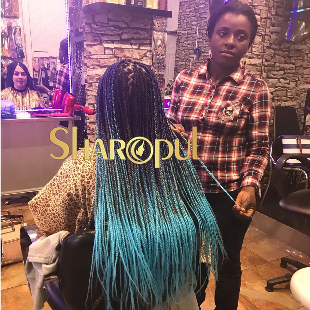 Ombre Jumbo Braiding Hair Extensions 24 Inch High Temperature Synthetic Fiber Hair Extensions for Box Braids Braiding Hair