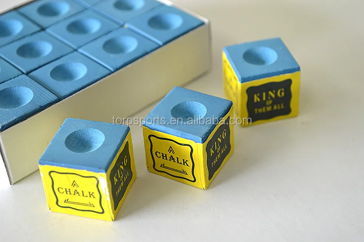 Box of 12 Blue Cubes of Pool Cue Chalk TP-C012
