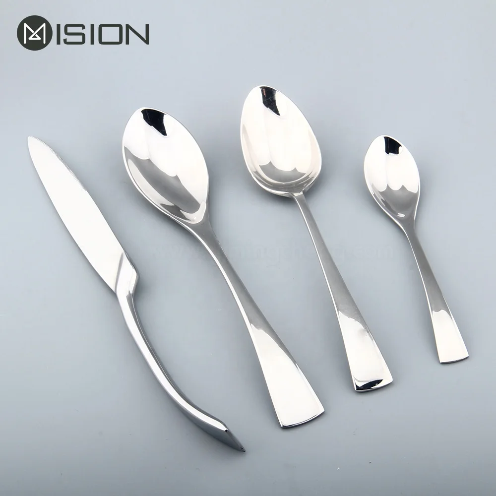Royal wedding restaurant dinner metal silver color cutlery stainless steel cutlery set