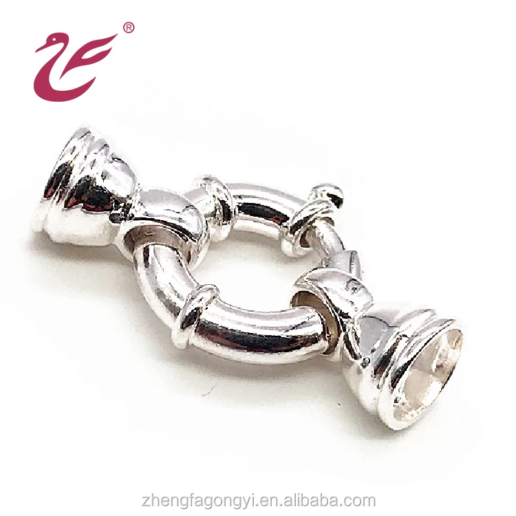 Best selling 925 Sterling silver Hook Clasp Necklace DIY Jewelry connector Lobster Spring Clasps for bracelet making