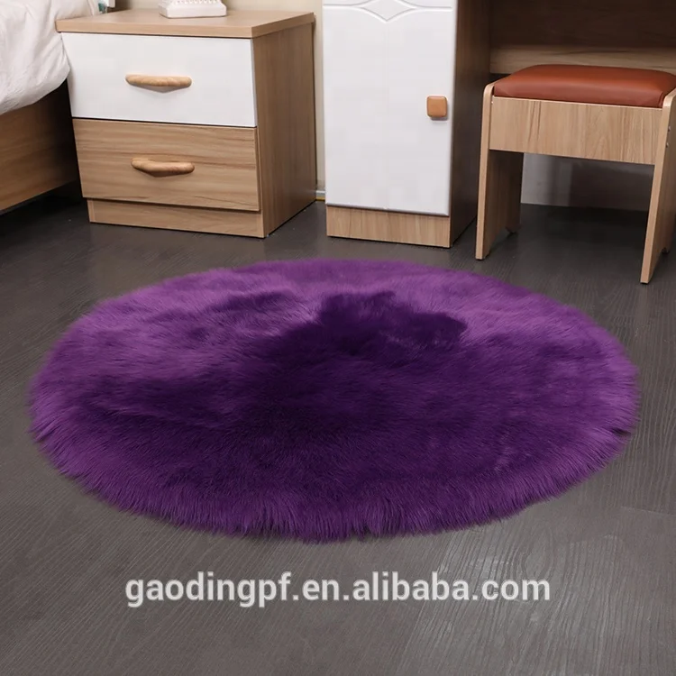 2ft x 3ft 3ft x 5ft 4ft x 6ft faux sheepskin rug Round carpet bay window cushion green and tasteless plush blanket