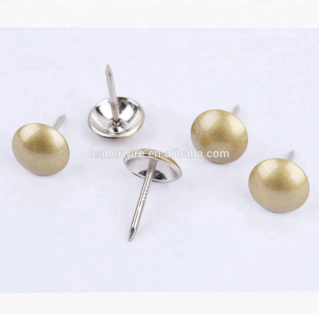 9.5mm 11mm  Brass Plated Sofa Decorative Nail Stud for Sofa, Chair, Furniture, Upholstery