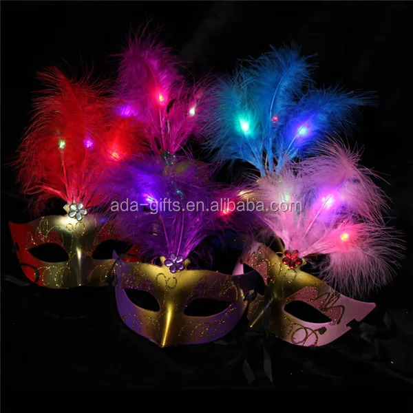 party favor club elegant princess led masquerade party mask flashing light up mask