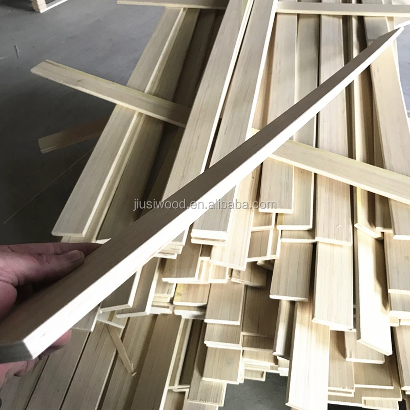 Custom bent wood bed base slat