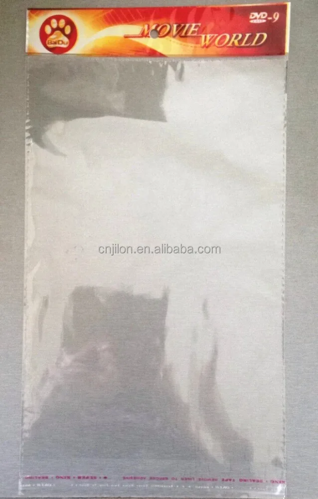 Oversea Header Printed Cellophane Plastic Bag Seal stick