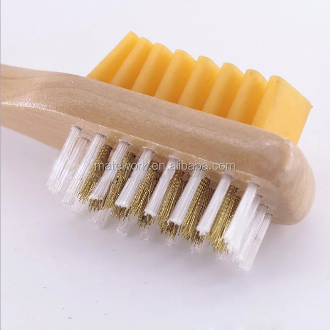 
High Quality Clean Double Suede Rubber Shoe Brush 