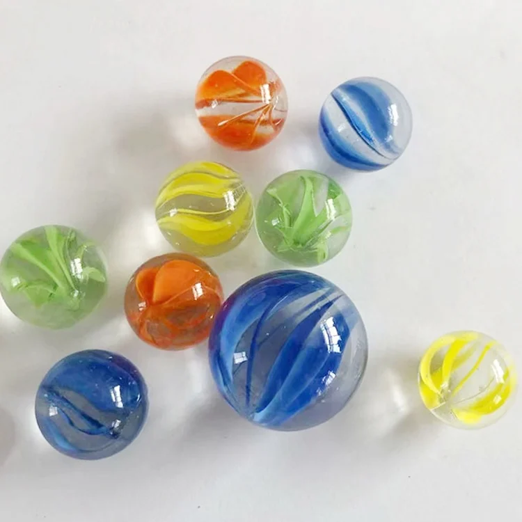 Оптовая продажа, круглый цветной стеклянный шар, игрушка для продажи