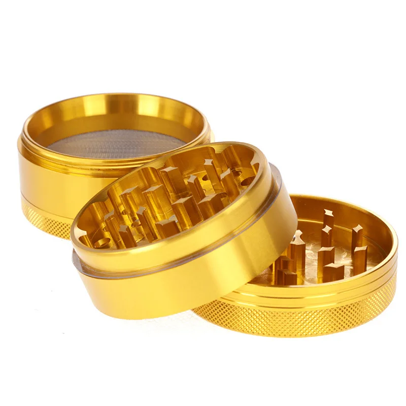 New Maze Design Smoking Accessories 63MM Aluminum Tobacco Crusher Dry Herb Grinder