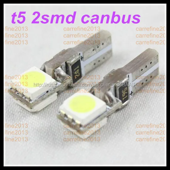 T5 2 СМД 5050 canbus из светодиодов салона лампа из светодиодов приборов загорается ошибка бесплатный t5 из светодиодов лампы