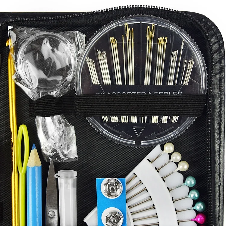 Wholesale and Black PU Leather Sewing Kit