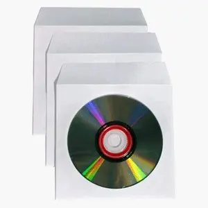  Белые бумажные муфты для CD CD-дисков DVD-дисков