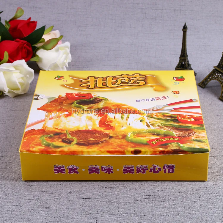 Corrugated carton frozen pizza box for scooter