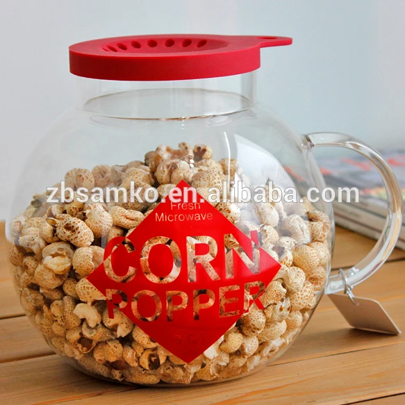 3200 мл Боросиликатное Стекло Круглый микроволновый попкорн для микроволнового использования горячий воздух попкорн Поппер