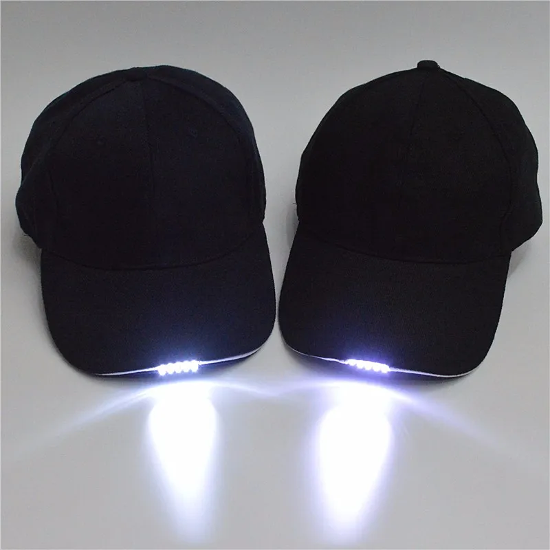 
jiangrun advertising high quality colorful flash 6 panel cotton twill led light baseball cap hat 