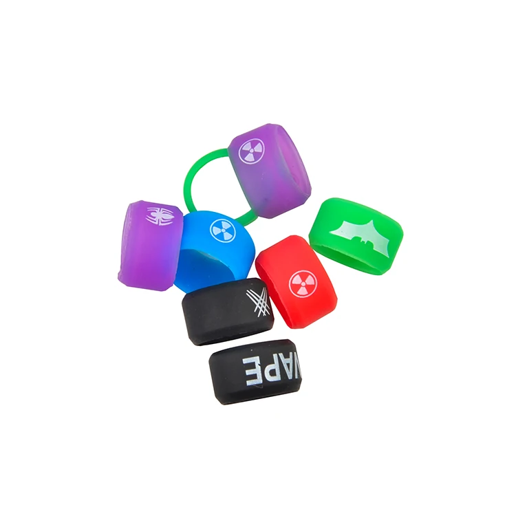 
Silicone Vape Band Custom Rubber Silicon Vape Band 10mm Vape Bands for cbd cartridge 