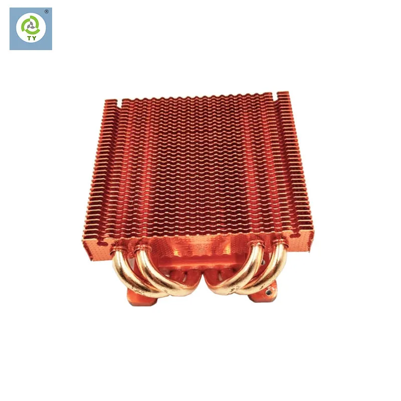 
CPU Heat Pipe Welding Radiator High Power Computer Radiator Industrial computer servers buckle FIN heat pipe radiators 