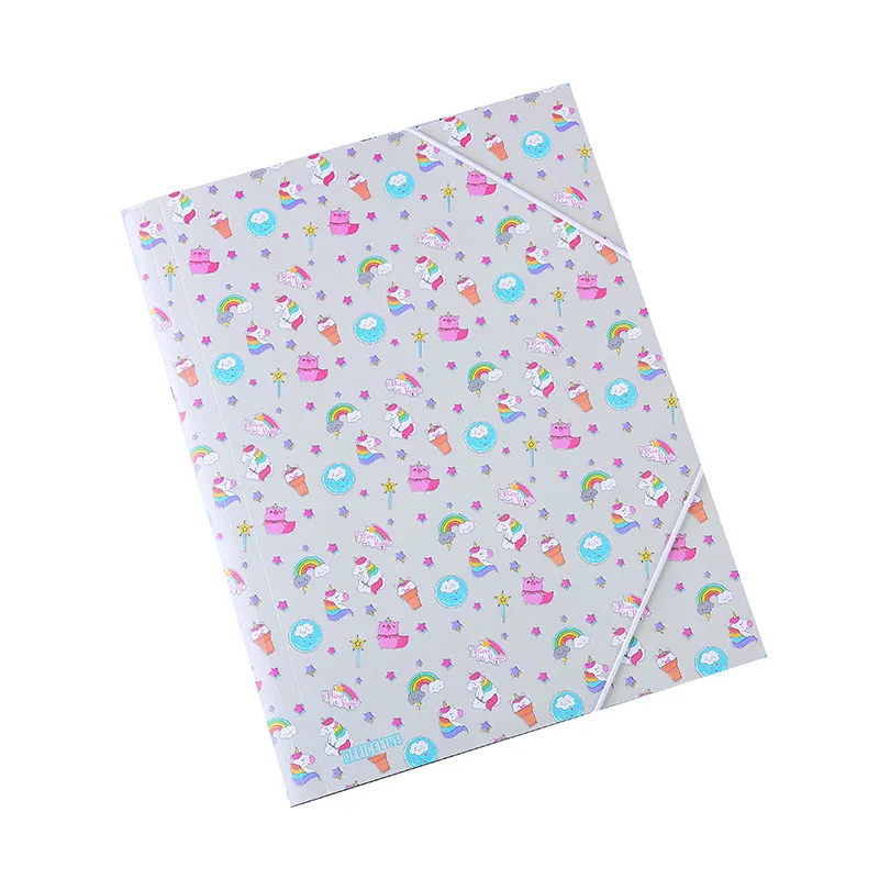 High Quality Candy Color Multifunctional File Folder Plastic Clipboard Exam Paper Document Folder School Supplies
