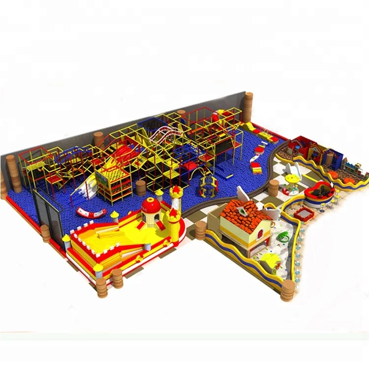 Custom Size Amusement Park with complex sports indoor playground equipment for kids