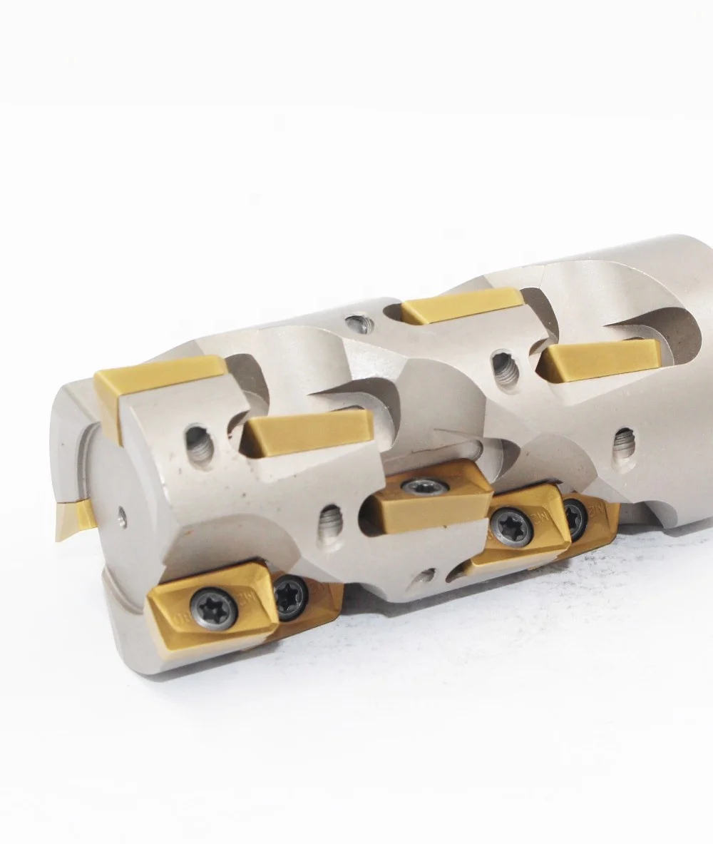 Indexable End Mill/ Corner Radius Milling Cutter W/APMT Inserts, Connection Dia 25mm, Cutting Dia 25mm, Cutting Deppth 45mm