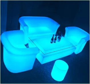 14 летним заводом, Современный СИД ночного клуба декоративные диван со светодиодной подсветкой (3 человек) Мебель для ночных клубов