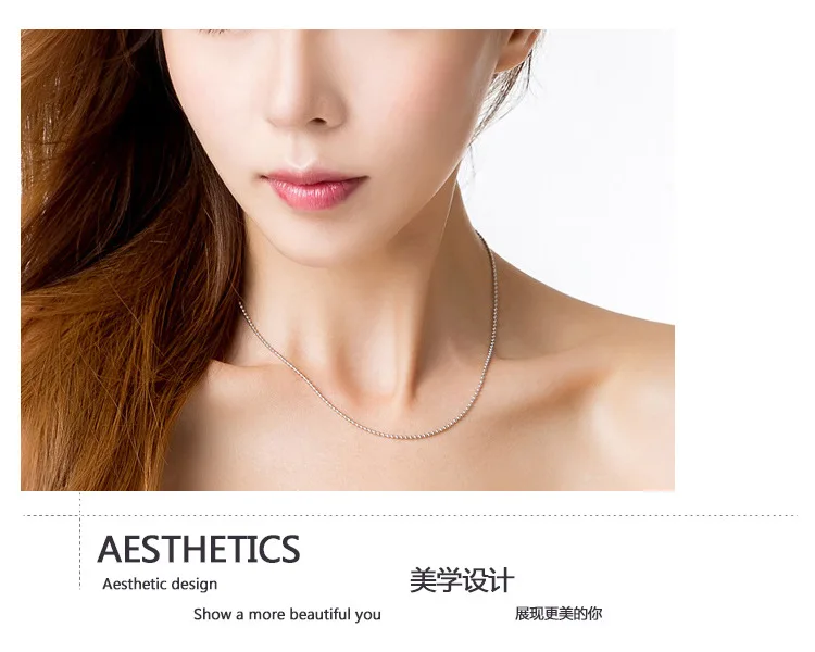 OB Jewelry-Small MOQ Factory Price Silver Chain Pure Silver Italy Round Bead Chain