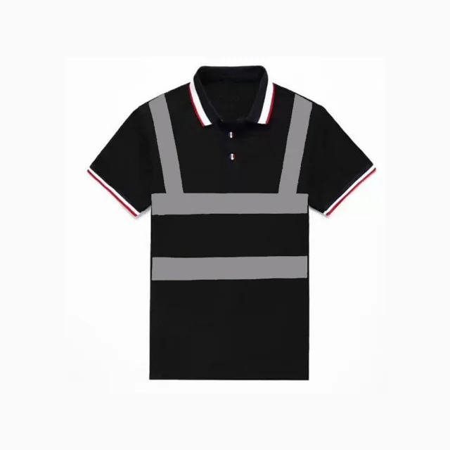 cheap reflection royal blue hi vis safety security reflective polo t-shirt