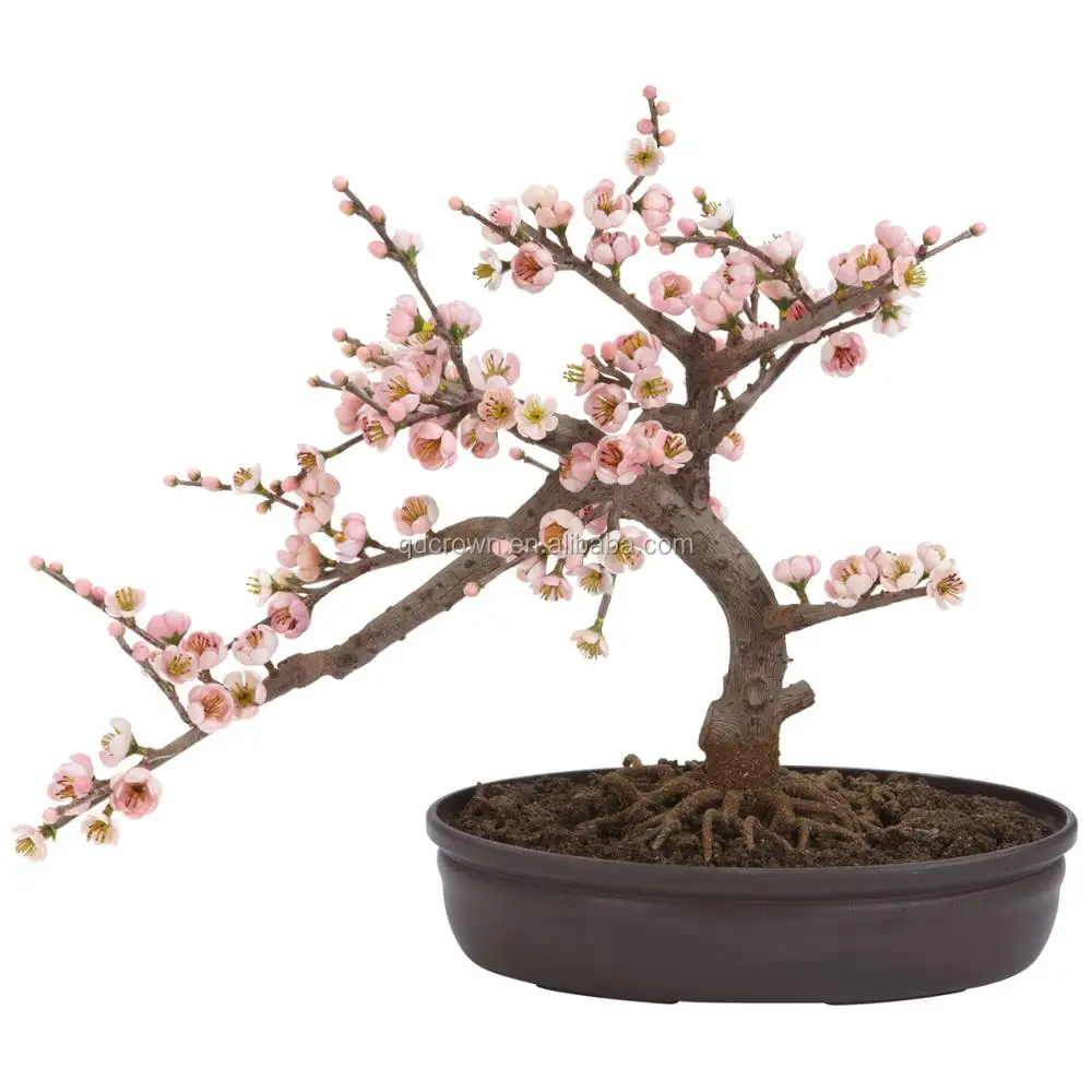 Fashion cream 129cm outdoor mini sakura flower indoor lighted pink cherry blossom artificial tree
