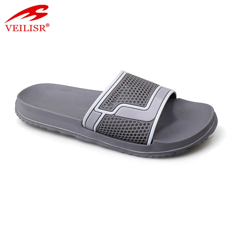 Wholesale summer PVC upper slide sandals beach slippers men