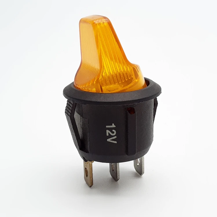 Haifei клавишный выключатель 12 В круглый выключатель света t120/55 ламповый клавишный выключатель