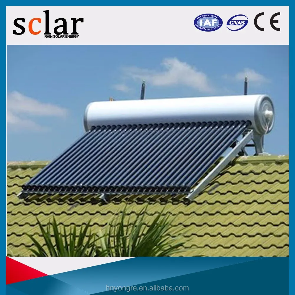 Pressurized 200Liters heat pipe solar water heater