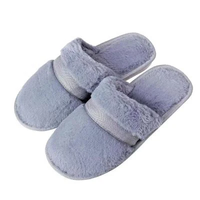 Winter home indoor keep warm thick soles men and women plush cotton slippers