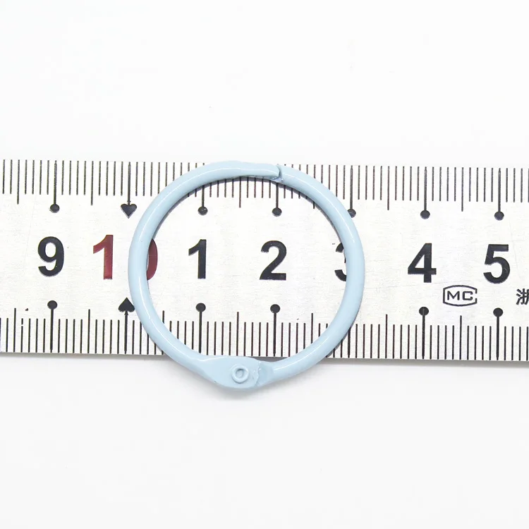 Металлическое цветное круглое кольцо для связывания книг и карт