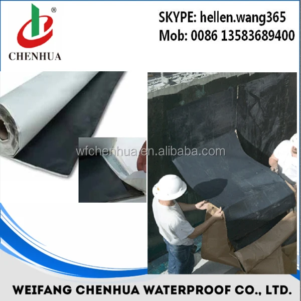 Self adhesive bitumen roofing felt for waterproofing sealing