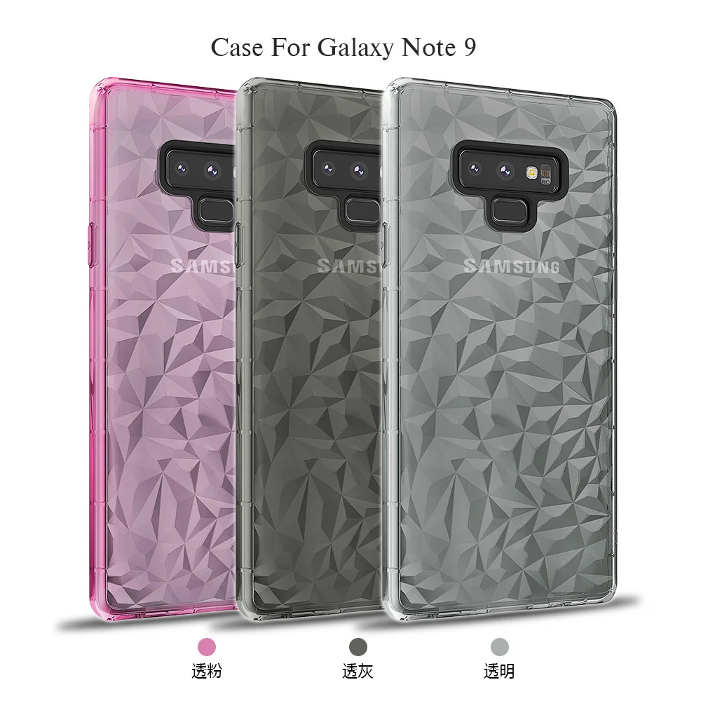 3d air cushion bag diamond pattern tpu case for samsung galaxy S8 S9 S10 PLUS LITE grain shockproof phone case cover