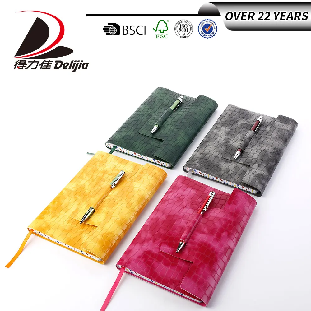 1805020 composition cute cheap paper school notebooks with pen holder