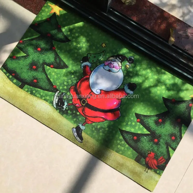 Holiday Decoration Printed Outdoor Christmas Door Mat