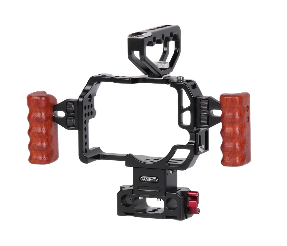 Wooden Handle For Selected CAME-TV Camera Cages GH5 Cage/A6300 Cage/5D4/GH4/BMMCC Cage/A7RII