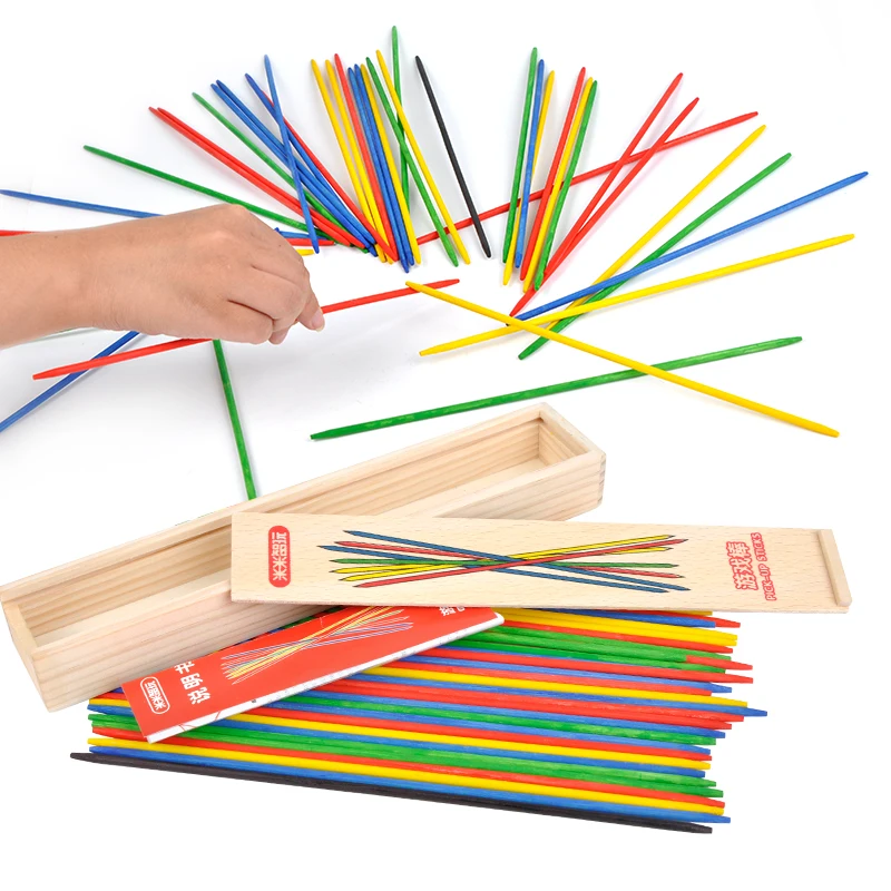 wooden pick up sticks game mikado toys for kids