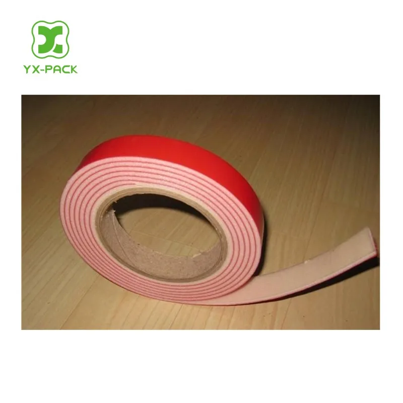  Уплотнительная лента сделано в Китае красная Двухсторонняя клейкая 30 мм x 5 м круглая акриловая