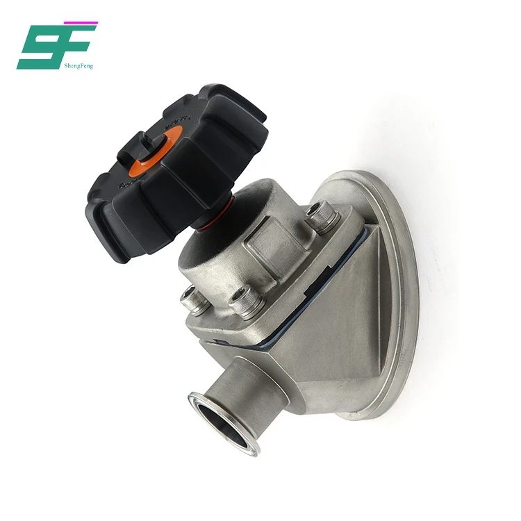 Sanitary SS316L Manual Stainless Steel Tank Bottom Diaphragm Valve For Pharmaceutical Industry
