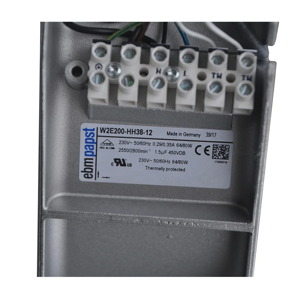 Сделано серпом. лезвия 200 мм 230VAC 50/60Hz W2E200-HH38-12 осевой вентилятор Rittal вентилятор шкафа