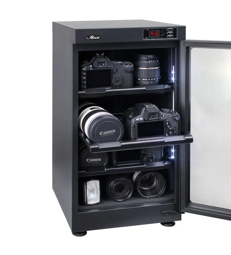
50L electronic humidity control dry storage cabinet for dslr other camera accessories 
