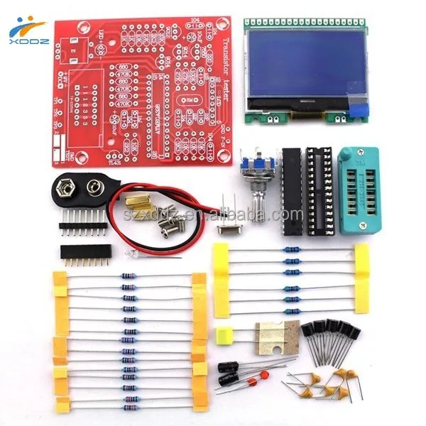 
M328 LCD 12864 Transistor Tester DIY Kit Diode Triode Capacitance LCR ESR Meter 