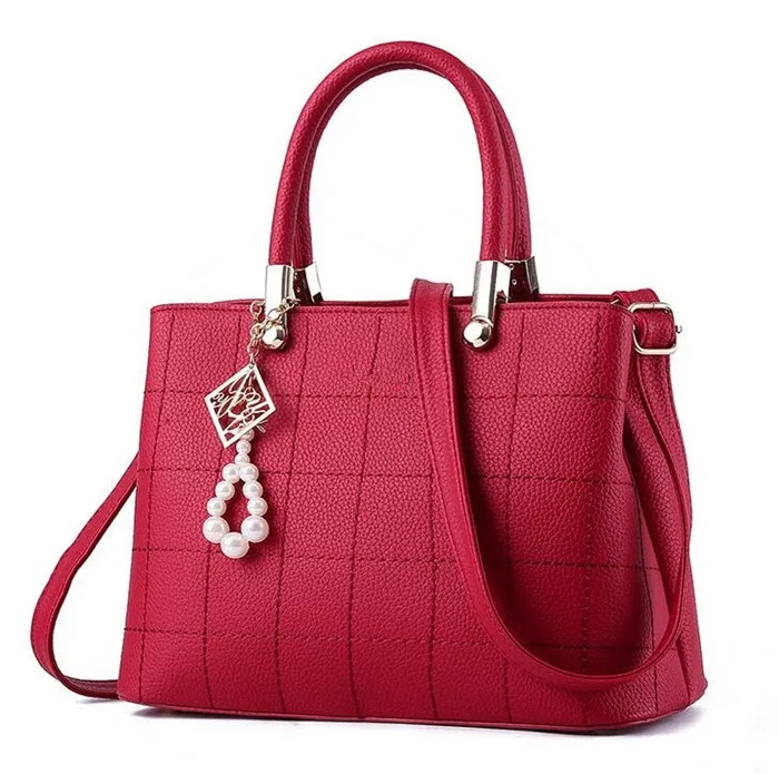 New design fashion simple bags pink woman handbag for ladies