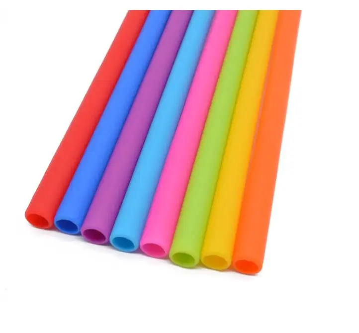 Kids Safety Foldable Silicone Rubber Straw