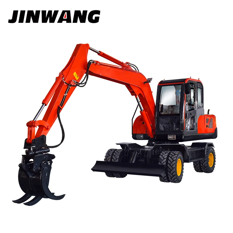 Engineering used 8 ton wheel excavator excavator for sale in dubai