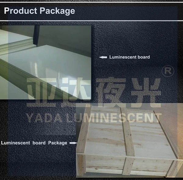 
Top quality photo luminescent board sheet plate 